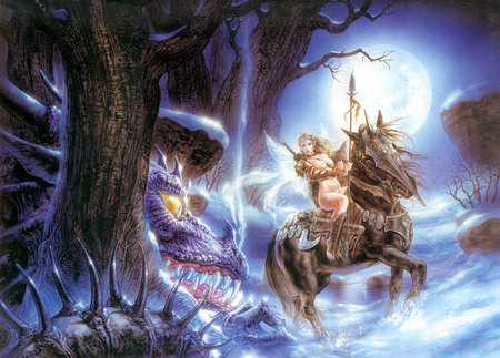 Wings_Of_Dreams_2 - woman, moon, horse, winter, dragon