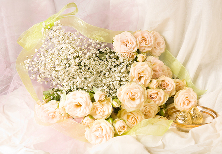 Lovely roses - roses, flowers, delicate, beautiful