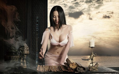 The Scribe - oriental, people, scribe, beautiful, model