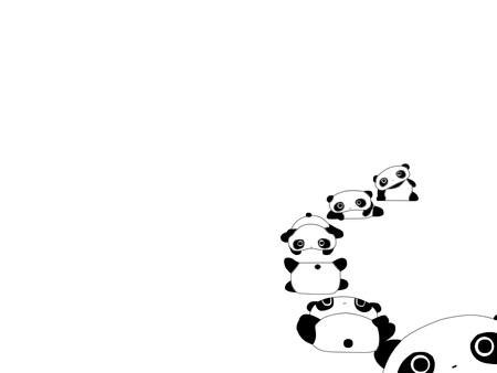 Panda Tumble! - tumble, bear, cartoon, panda, cute