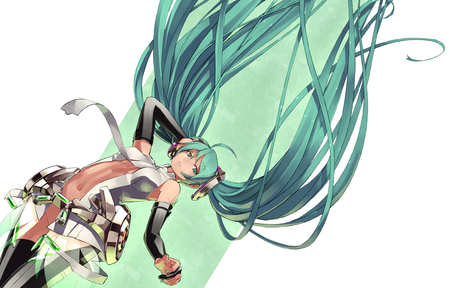 Miku Append - pretty, headphones, nice, program, append, hot, thighhighs, beauty, virtual, white, cute, aqua eyes, song, sexy, vocaloid, anime, twintail, hatsune miku, microphone, music, aqua, idol, anime girl, miku append, beautiful, singer, girl, cool, black, miku, awesome, diva, aqua hair, hatsune, vocaloids, headset