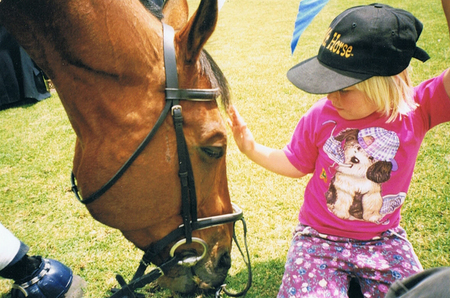 young horse lover - love, child, horse, no fear