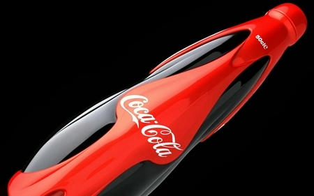 Coca Cola in the future - coca cola, black, fantasy, red, future