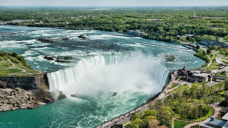 Canada - site, water, border, falls