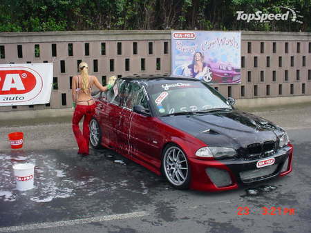 Hot Car Wash - babe, sexy, bmw, model