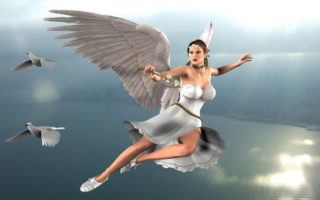 Spirit of Chicago - fantasy, female, woman, daz3d, angel, chicago