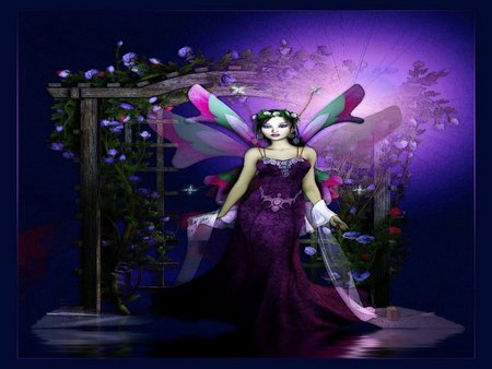 STARLIGHT FAIRY - fantasy, female, starlight, purple, fairy