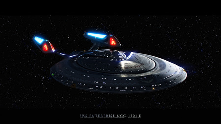 Enterprise E - starship, sovereign, star trek, enterprise