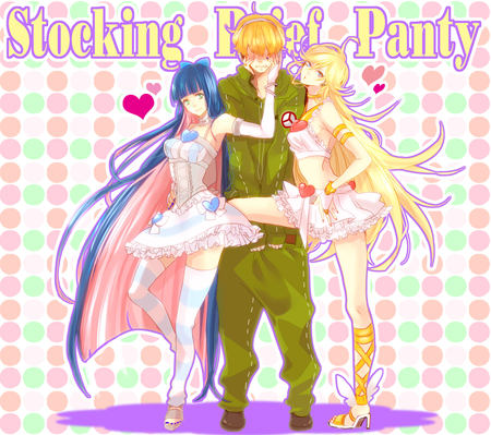 love stuck - panty and stocking, anime, stocking, funny