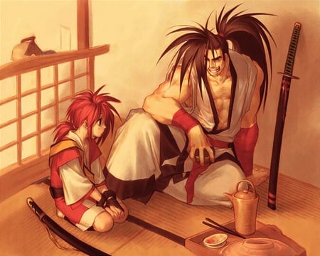 Haohmaru - swords, samurai, samurai showdown, anime, haohmaru, video games, sake