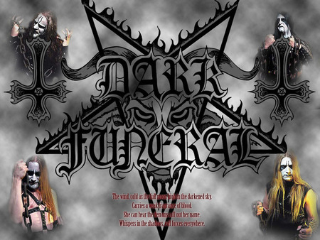 Dark Funeral - black, metal, logo, band, cross, funeral, dark