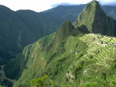 Mountain with ancient Terraces - ancient, terraces, mountain