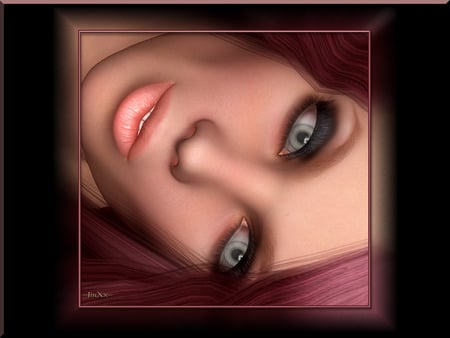 whispering face - close-up, beautiful, eyes, face, whisper