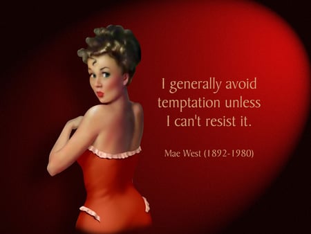 Mae West Pinup