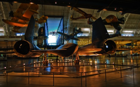 SR71 Blackbird the business end - aircraft, stealth, jet, military, musueum