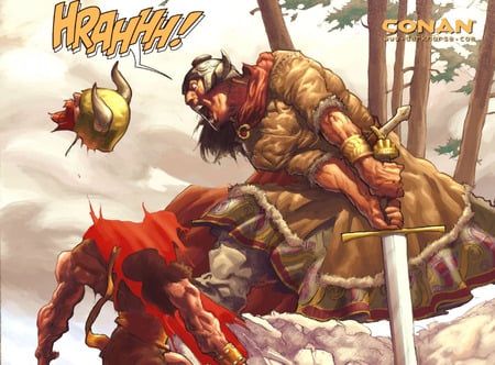 Conan - warrior, fantasy, comic, battle, fight, conan