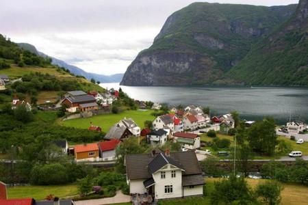 River Side Houses - side, picture, houses, beautiful, river