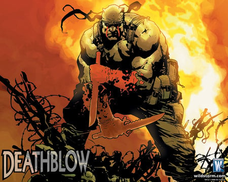 Deathblow - fire, deathblow, fantasy, comic