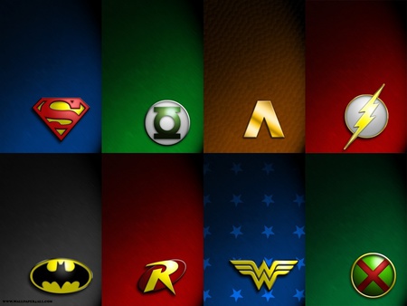 JLA Symbols - comic, america, justice, symbols, league, fantasy