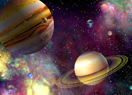 Earth etc - planets, stars, galaxy, light, colors, space, earth