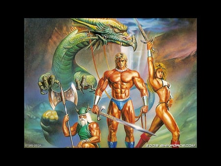 Golden Axe - axe, game, retro, golden