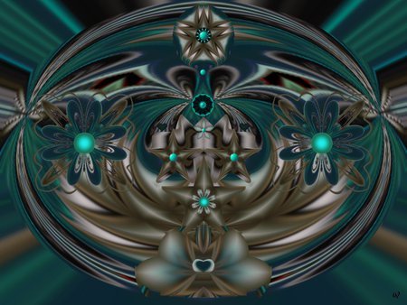 Aqua Pleaser - eye candy, collage, 3d, fractal, abstract