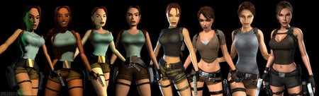 The Evolution of Lara - tomb raider, sexy, lara croft, game