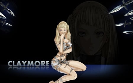 Claymore - woman, sexy, girl, lovely, black, claymore, pretty, dark, beautiful