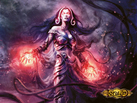 Magic - game, fantasy, female, magic, lorwyn, gathering