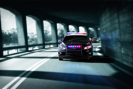 Way cool - fast, pursuit, bridge, police