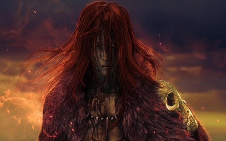 Fantasy Female - red, fantasy, game, female, hair