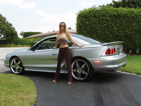 1994-Ford-Mustang - babe, ford, silver, model