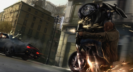 Wheelman - motorcycle, game, wheelman, art