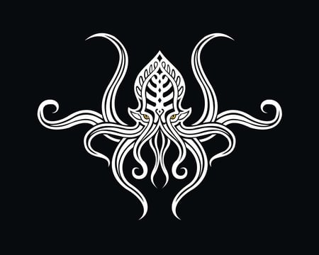 Corporate Logo - abstract, black, white, artwork, tentacles