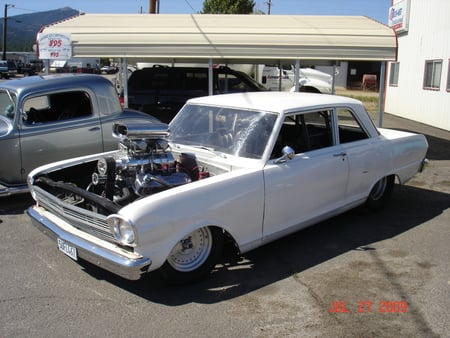 62 Nova, Blown Big Block - cars, auto, hot rods, chevy