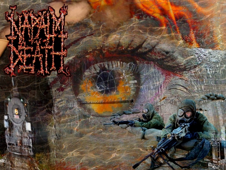 Napalm Death - music, metal, napalm, logo, heavy, death