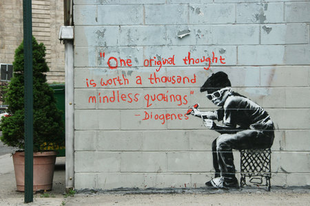 Diogenes - thought, philosophy, graffitti, originality