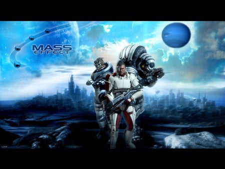 mass effect blue and deadly - planets, blue, mass effect, video games, space