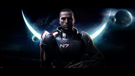 commander shepard - mass effect, video games, space, commander shepard