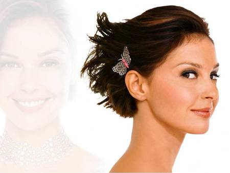 Ashley Judd - pretty face, actress, female, short hair, cute