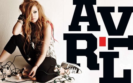 Avril Lavigne - lavigne, avril, avril lavigne, red, wires, blonde