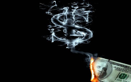 Love Of Money - abstract, 3d and cg, smoke, green, money, other