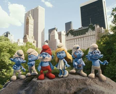 Smurfs - animated, movie, smurfs, cg