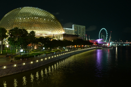 Beautiful night - fancy, yellow, elegant, town, nights, reflection, purple, sky, trees, water, beautiful, city, beauty, popular, black, river, arhitecture, lights, modern