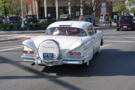 '58 Impala - white, classic, skirts, mellow