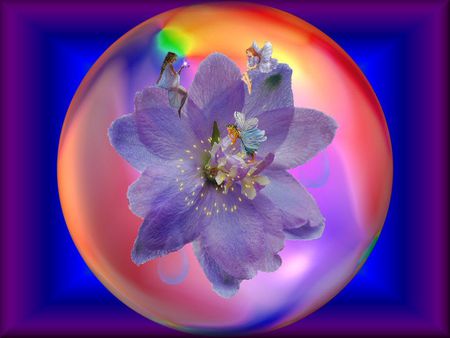 Fairy Flower - flower, fairy, fantasy, other