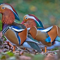 Colorful Ducks