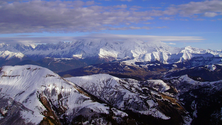 French Alps - snow, french, alps, mountain