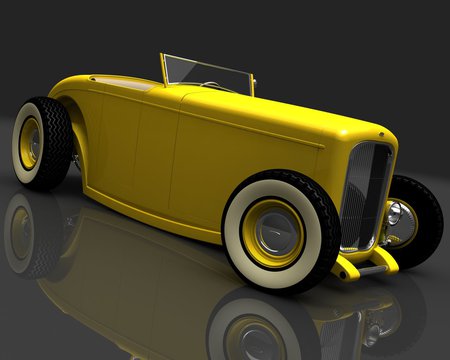 Old Yeller, Roadster - hot rods, cars, auto, custom rides