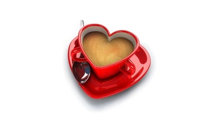 effects of coffee - drink, heart, valentines, coffee, hot, love